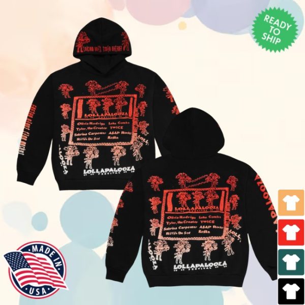 kenny Lollapalooza Merch Store Lollapalooza X Cactus Plant Flea Market Hoodiess