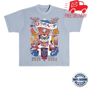 kenny Lollapalooza Merch Store Lucky Cat Lineup Tee