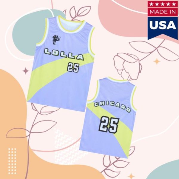 kenny Lollapalooza Merch Store Shop 2025 Lolla Basketball Jerseyv
