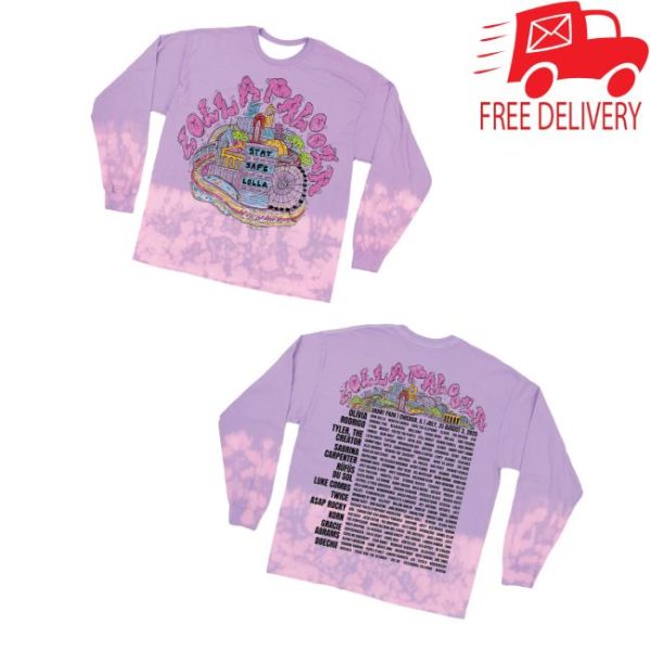 kenny Lollapalooza Merch Store Shop Skyline Lineup Long Sleeve Teev