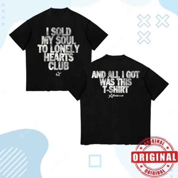 kenny Lonely Hearts Club Merch Store I Sold My Soul Cropped Premium T Shirtss