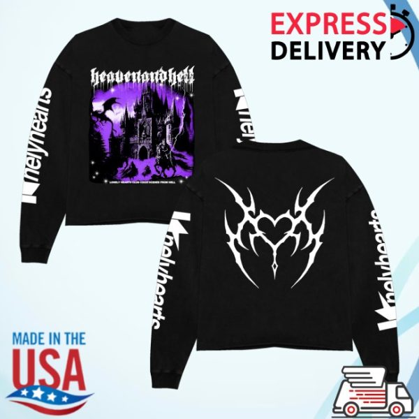kenny Lonely Hearts Club Merch Store Scenes From Hell Cropped Sweatshirtss