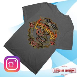 kenny Lynyrd Skynyrd Merch Snake Chain Charcoal Shirt0 kenny Lynyrd Skynyrd Merch Snake Chain Charcoal Shirt0