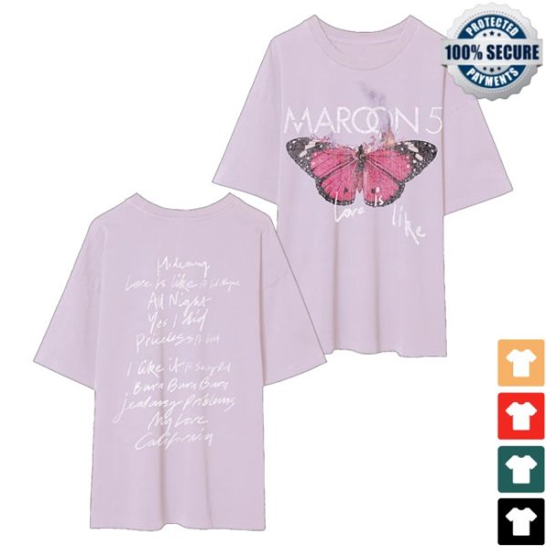 kenny Maroon 5 Merch Love Is Like Tee Lilac1