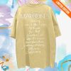 kenny Maroon 5 Merch Love Is Like Tee Yellow