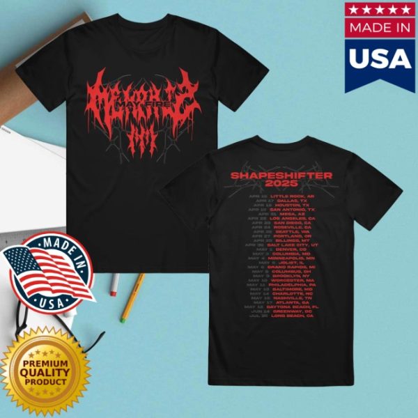 kenny Merch Now Metal Shapeshifter Tour Black Shirtss