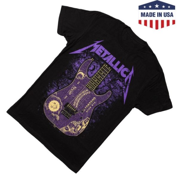 kenny Metallica Merch Kirk Hammett Purple Ouija Guitar Shirt0