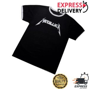 kenny Metallica Merch Logo Ringer T Shirtv kenny Metallica Merch Logo Ringer T Shirtv