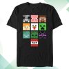 kenny Minecraft Shop Merch Minecraft All The Big Faces Adult Shirt