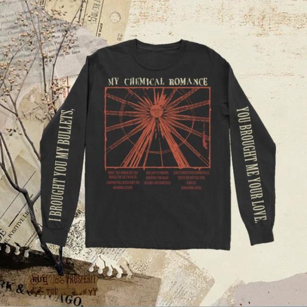 kenny My Chemical Romance Merch Store Shop Bullets Track Longsleeve T Shirt