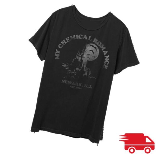 kenny My Chemical Romance Merch Store Shop Haunted Castle Distressed T Shirtv