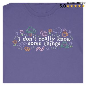 kenny Mythical Merch I Dont Really Know Some Things Long Sleeve Tee Purple