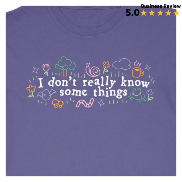 kenny Mythical Merch I Dont Really Know Some Things Long Sleeve Tee Purple