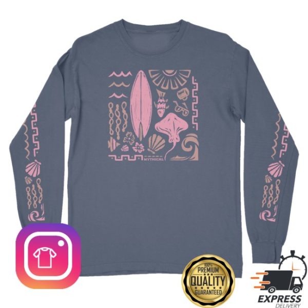 kenny Mythical Merch Mythical Marine Mosaic Long Sleeve Tee0