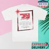 kenny New Kids On The Block Merch Las Vegas Event Sign Tee