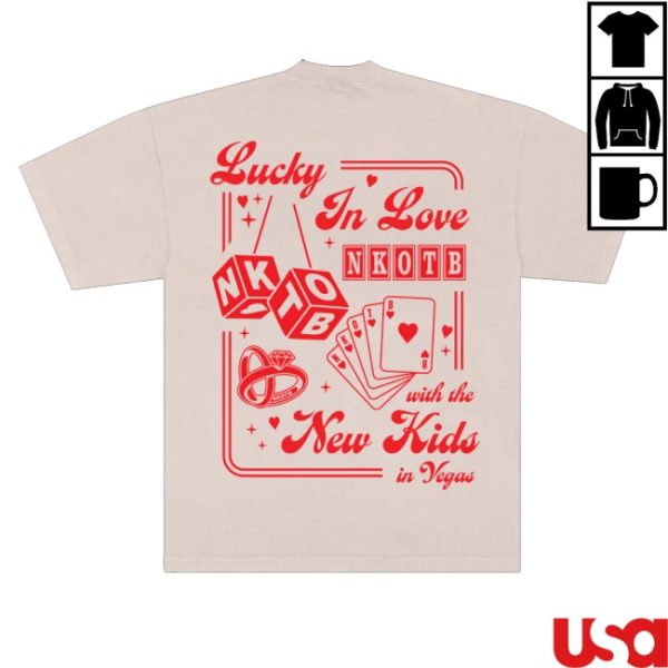 kenny New Kids On The Block Merch Lucky In Love Las Vegas Tee