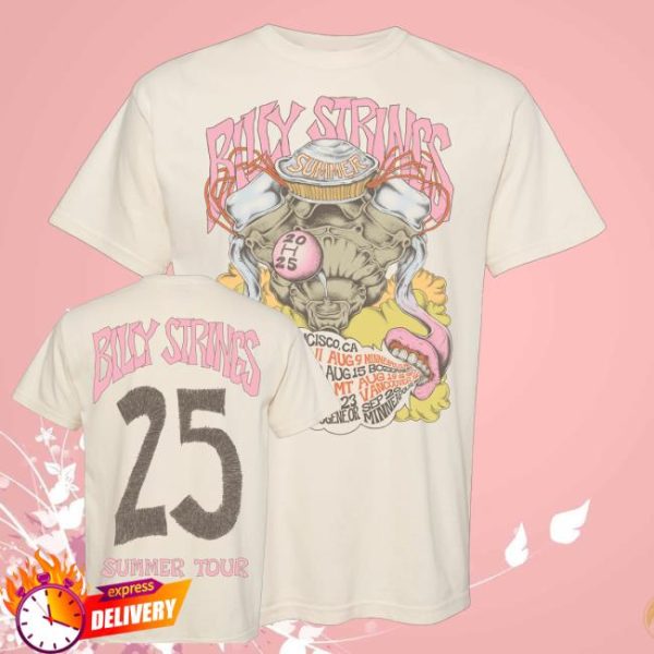 kenny Official Billy Strings Engine Summer Tour Poster With Dates Logan Fox Shirt