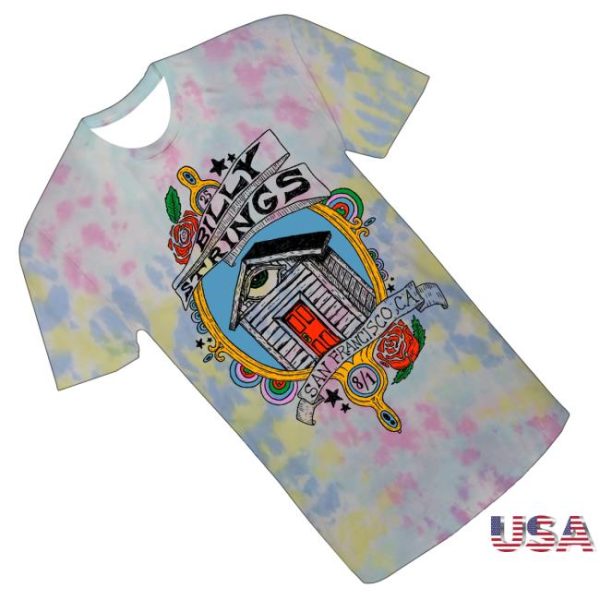 kenny Official Billy Strings Merch Shop Store San Francisco House Tie Dye Shirts