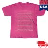 kenny Official Bjork Merch Store Vulnicura Black Lake Pink Shirt