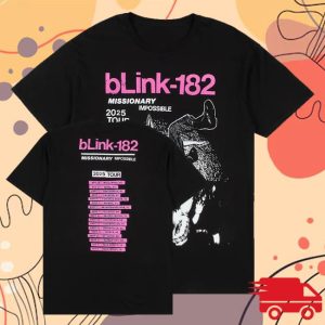 kenny Official Blink182 Merch Shop Store Missionary Impossible Tour Black Shirt