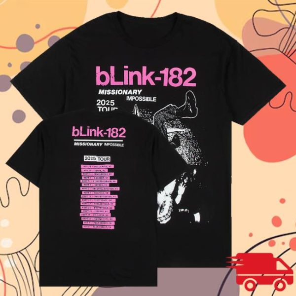 kenny Official Blink182 Merch Shop Store Missionary Impossible Tour Black Shirt
