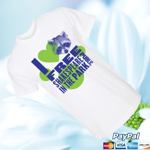 kenny Official Broadway Merchandise Shop Store I Free Shakespeare In The Park Raccoon Shirts