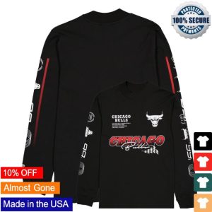 kenny Official Chicago Bulls New Era Racing Long Sleeve Shirt kenny Official Chicago Bulls New Era Racing Long Sleeve Shirt