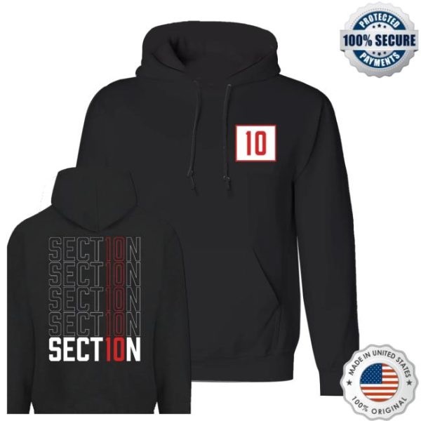 kenny Official Section10 Merch Shop Repeating Hoodie