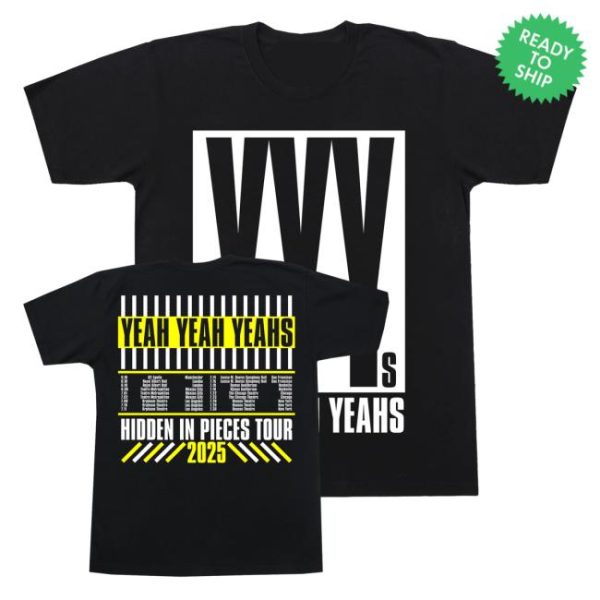 kenny Official Yeah Yeah Yeahs Merch Shop Hidden In Pieces Tour Shirt