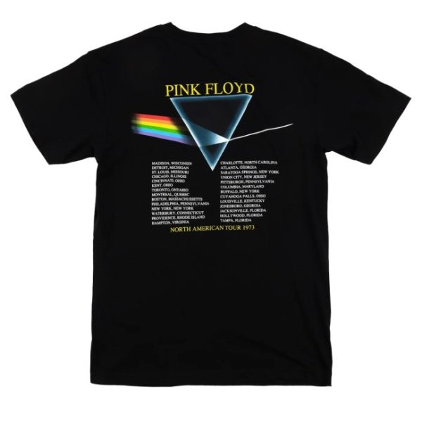 kenny Pink Floyd Merch Dark Side Of The Moon North America Tour 1973 Double Sided Shirt