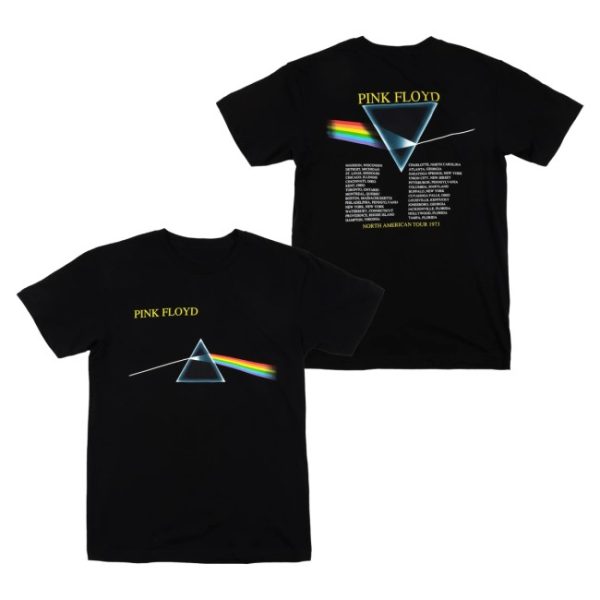 kenny Pink Floyd Merch Dark Side Of The Moon North America Tour 1973 Double Sided Shirt0