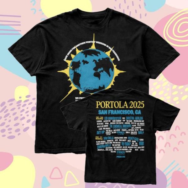 kenny Portola Music Festival Merch Shop Store Another Perfect Weekend Lineup Shirt