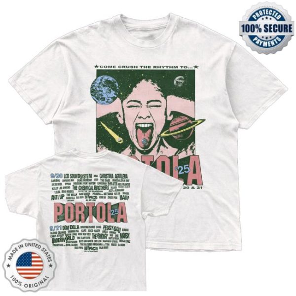 kenny Portola Music Festival Merch Shop Store Crush The Rhythm Lineup Shirt