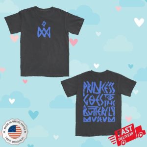 kenny Princessgoes Merch Princess Goes To The Butterfly Museum Black Tee