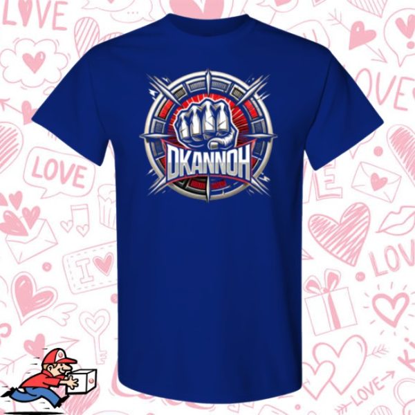kenny Pro Wrestling Tees Merch Blue Shirt Fist Logo