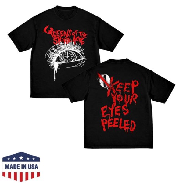 kenny Qotsa Merch Store Keep Your Eyes Peeled Black Shirtss