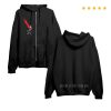kenny Qotsa Merch Store Lightning Bolt Black Zip Hoodiess