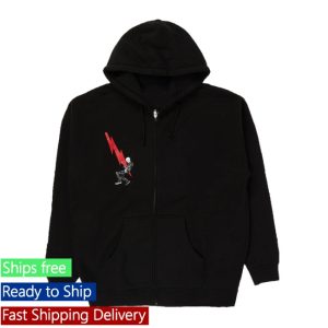 kenny Queens Of The Stone Age Merch Store Lightning Bolt Black Zip Hoodie kenny Queens Of The Stone Age Merch Store Lightning Bolt Black Zip Hoodie
