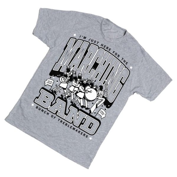 kenny Raygun Merch Marching Band Max Collegiate Grey Shirt1