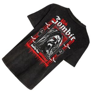 kenny Rob Zombie Merch Deadlier Than Dracula Vintage Mineral Washed Tee0 kenny Rob Zombie Merch Deadlier Than Dracula Vintage Mineral Washed Tee0