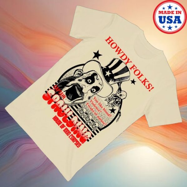 kenny Rob Zombie Merch Howdy Folks Natural Tee0