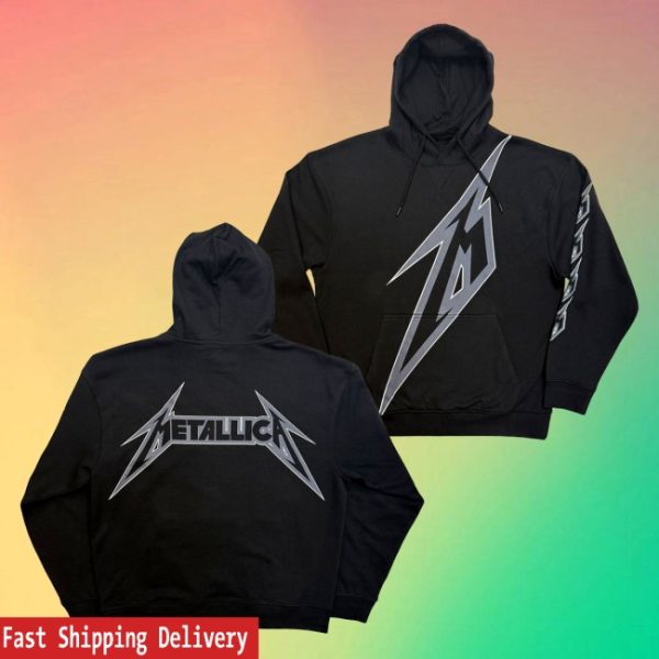 kenny Rock Off Trade Merch Metallica Unisex Pullover Hoodie M Bolt Black1