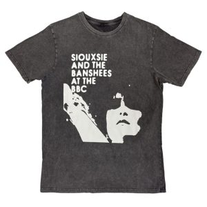 kenny Rock Off Trade Merch Siouxsie The Banshees Unisex Stone Wash Shirt At The Bbc Charcoal Grey