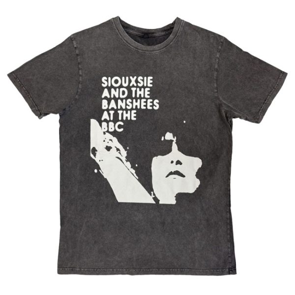 kenny Rock Off Trade Merch Siouxsie The Banshees Unisex Stone Wash Shirt At The Bbc Charcoal Grey