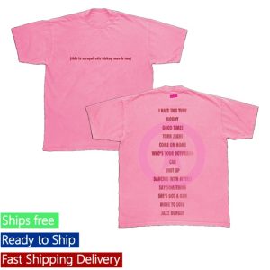 kenny Royel Otis Merch Store This Is A Royel Otis Hickey Merch Tee Pink Shirts kenny Royel Otis Merch Store This Is A Royel Otis Hickey Merch Tee Pink Shirts