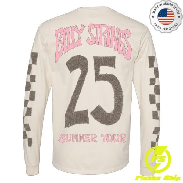 kenny SAU Official Billy Strings Engine Summer Tour Poster With Dates Logan Fox Long Sleeve Shirt