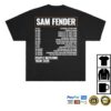 kenny Sam Fender Merch Store People Watching Tour 2025 Dateback Shirt