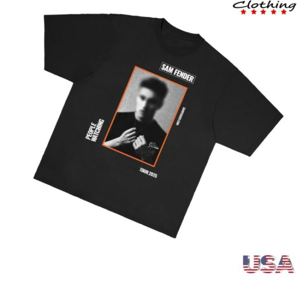 kenny Sam Fender Merch Store Sam Fender Portrait Black Shirts