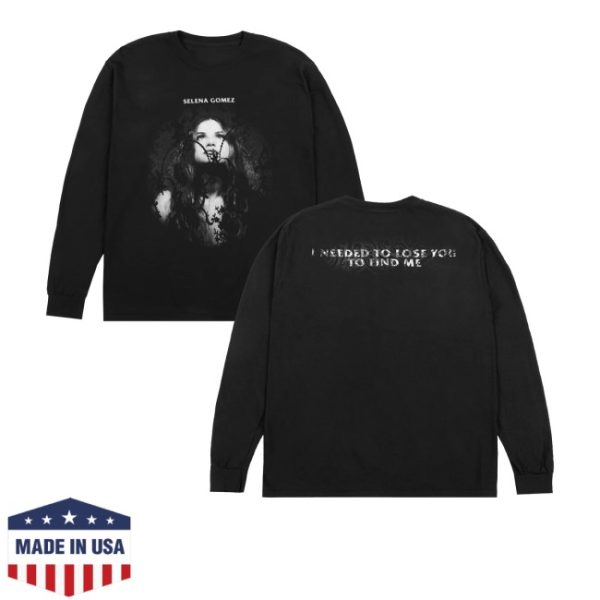 kenny Selena Gomez Merch Store Lose You To Love Me Long Sleevess In Black