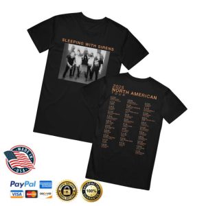 kenny Sirens Merch Store Shop Photo Tour 2025 Black T Shirtv